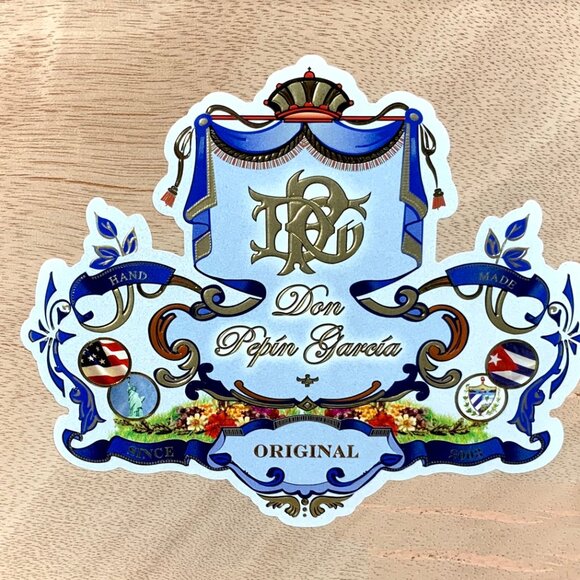 Cigar Box Don Pepin Garcia Original Generosos Empty Wooden Humidor, Hinged Top - Picture 2 of 10